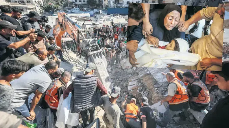 ガザで損傷した建物が崩壊、少なくとも21人死亡