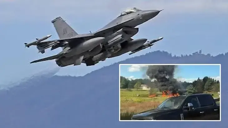 米ミシガン州でF-16戦闘機が墜落