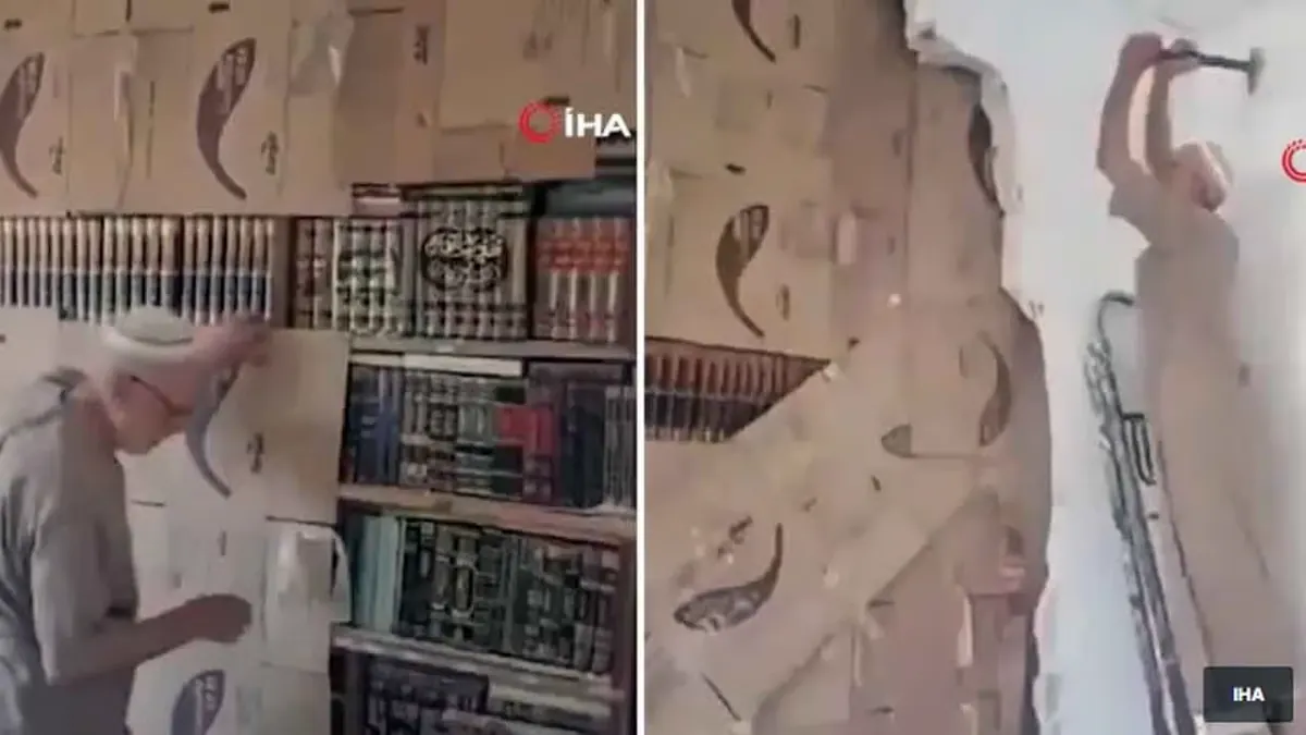シリアのアルワン氏、15年ぶりに壁の裏から隠した図書館を取り戻す