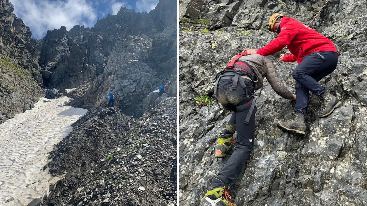 リゼで遭難したオーストリア人観光客を救助