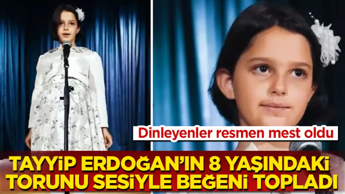 エルドアン大統領の孫娘、ファティマ・セラ・エルドアンさんが「Yine Bir Gülnihal」を披露