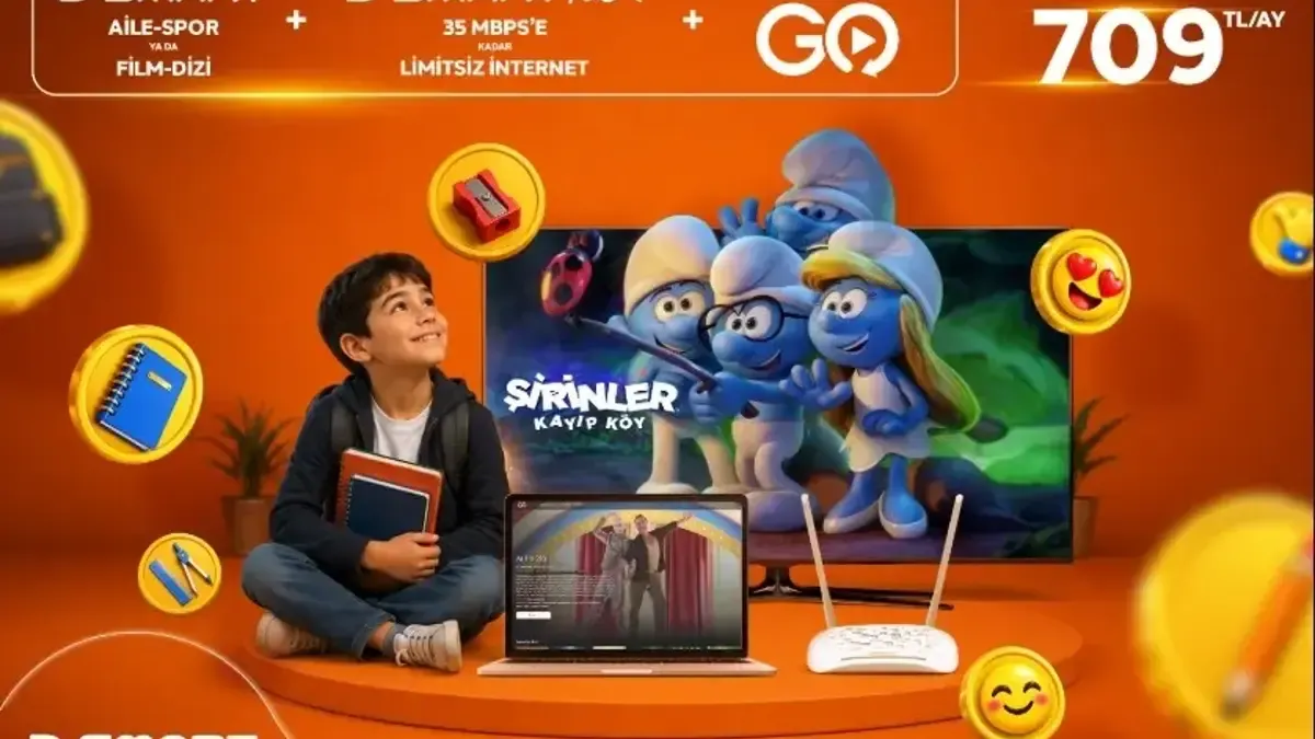 D-Smart「学校シーズンキャンペーン」：インターネットとTVパックが709リラから